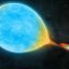 Учёные обнаружили пару звёзд, в которой малая поглощает большую