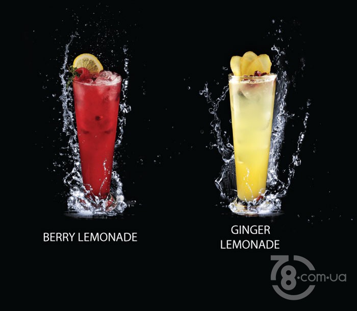 Berry Lemonade and Ginger Lemonade 