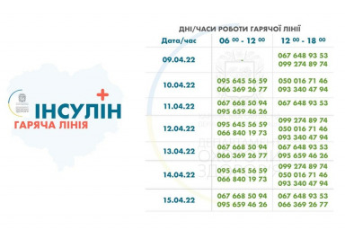 В Харькове продолжает работать горячая линия по обеспечению инсулином